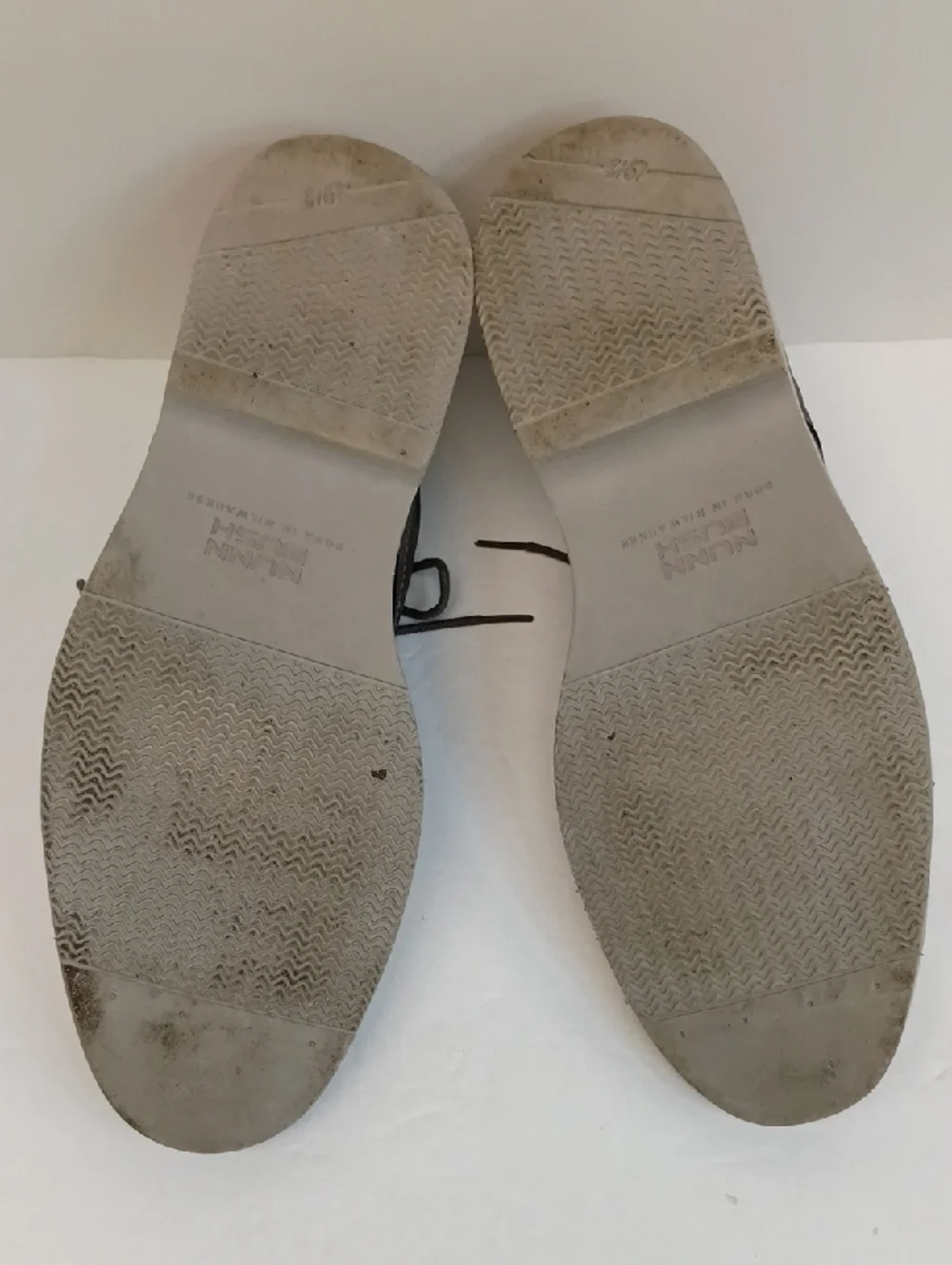 Nunn Bush Gray Suede Lace Up Oxford Shoes Comfort Casual Size 12